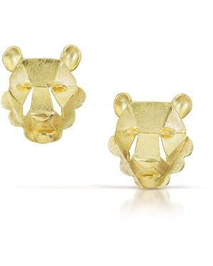 Seth Michael Studio Lion Stud Earrings - Metallic