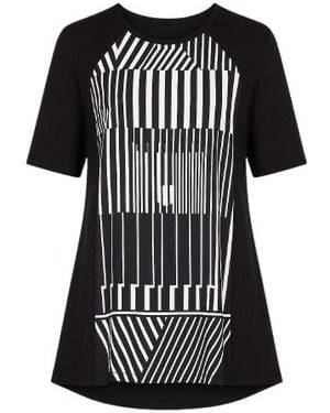 Conquista Print Top - Black