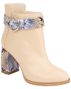 Moon D'elle Neutrals Pandia Ankle Boots - Natural