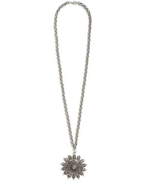 Lovard Medallion Necklace - Metallic