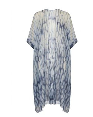 James Lakeland Shibori Print Kaftan - Blue