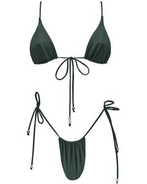Seanay Bikini With Tahitian Pearls - Green