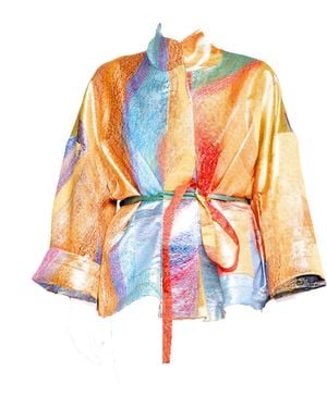 Maxjenny Square Boxy Jacket - Orange