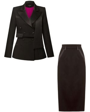 Tia Dorraine Très Chic Skirt Suit - Black