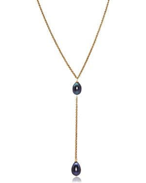 Marquise Swim Necklace - Metallic