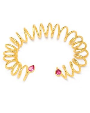 Armature Tourmaline Cuff Bracelet - Metallic