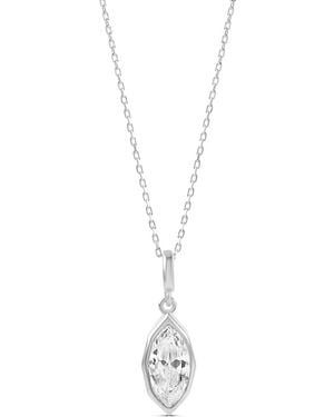 SHYMI Victorian Style Marquise Pendant Necklace - Metallic