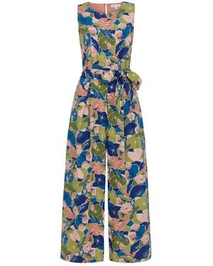 Emily and Fin Lula Lotus Flower Jumpsuit - Blue