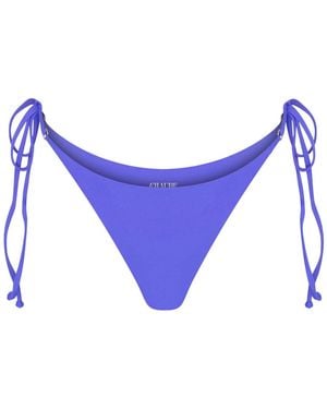 Chaude Swimwear Toni Triangle String Bottom - Blue