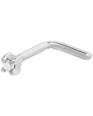 Zohreh Mini Diamond Nose Stud 9K - Metallic
