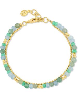 Dower & Hall Mint Orissa Bracelet - Blue