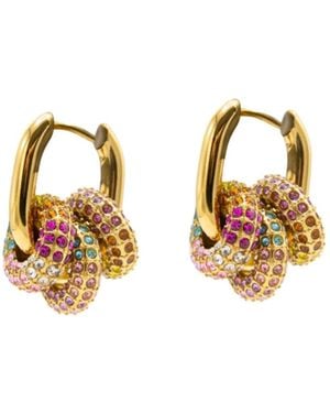 Vicky&Nico Square Harmony Trio Huggies - Metallic