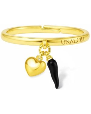 Unaloe Italian Lucky Charm Ring - Yellow