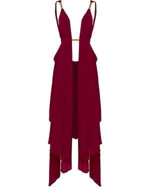 ANTONINIAS Clementine Beach Cover-Up - Red