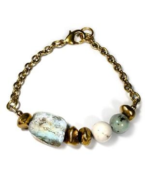 Rachel Nathan Remix Meridian: Peruvian Opal Bracelet - Metallic