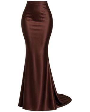 OSCARMORRIS Marlène Skirt - Brown