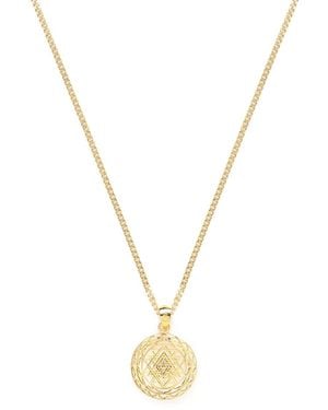 Seven Saints Sri Yantra Supreme Manifestor All Gender Necklace - Metallic