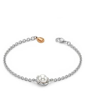 Unaloe Sterling Pearl Bracelet – Freshwater Pearl Chain Bracelet For - Metallic