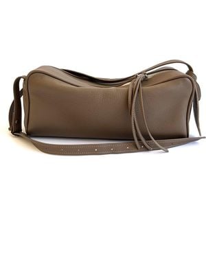 Tarea Studio Taupe Frida Leather Bag - Brown