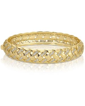 Native Gem Raffia Sparkle Bangle - Metallic