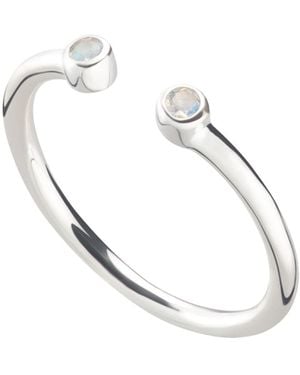 Lily Charmed June Birthstone Open Style Ring - Metallic