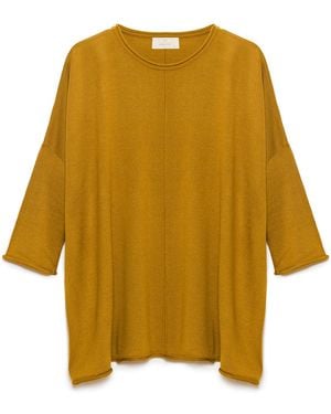 Peraluna Helion Loose Fit Knit Sweater - Yellow