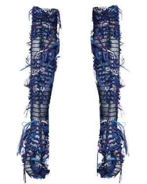 Sarah Regensburger Goddess Summer Gloves Denim - Blue