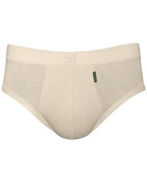 Zd - Zero Defects Neutrals Mini Briefs Egyptian Cotton - Natural