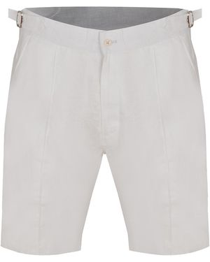 DAVID WEJ Hugo Linen Short With Side Adjuster - Grey