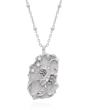 Luna Charles Solara Zodiac Necklace - White