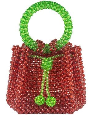 Tillie Beads Bucket Bead Bag - Green
