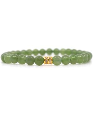 Shar Oke Jade & 24K Pure Bracelet - Green