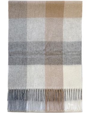 NUAJE NUAJE Neutrals Mongolian Cashmere Scarf - Grey