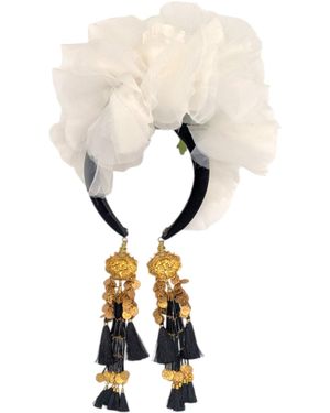 Julia Clancey Neutrals Ivory Pippa Dream Bloom Band - White