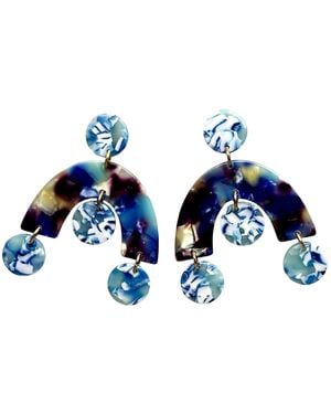 CLOSET REHAB Arch Drop Earrings - Blue