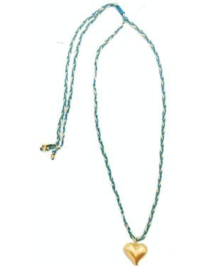 Adriana Pappas Designs Heart Of Necklace - Blue