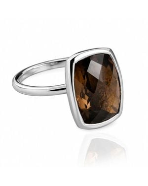 The Jewellery Store London Desert Earth Quartz Ring - Brown