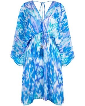 Sophia Alexia Sea Dream Mini Capri Kimono Dress - Blue