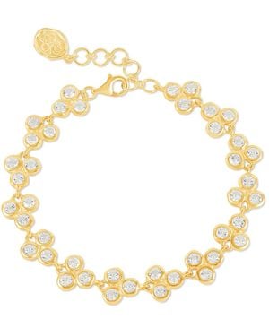 Dower & Hall Ice Trio Array Line Bracelet - Metallic