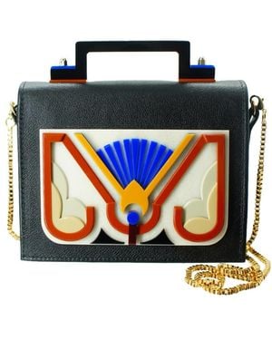 Gissa Bicalho Handmade Acrylic Bag Araça - Black