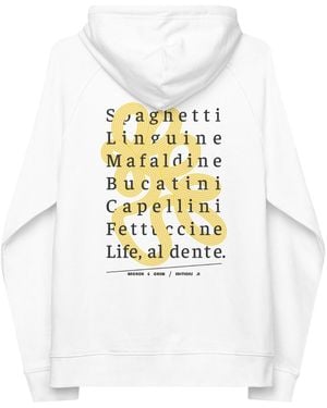 Anchor and Crew Eleven Life, Al Dente Editions Organic Cotton Hoodie - White