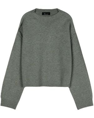 Elune Mode Crewneck Knit _ Ash Sage - Gray