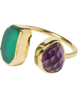 YAA YAA LONDON Color Fusion Adjustable Ring - Multicolor