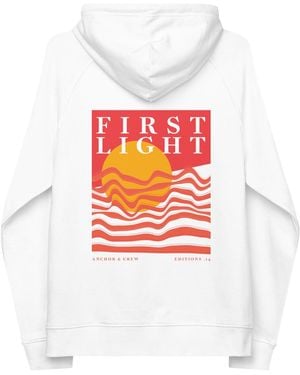 Anchor and Crew Fourteen First Light Editions Organic Cotton Hoodie - White
