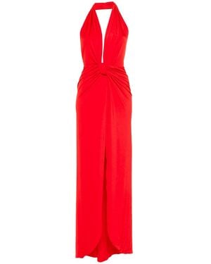 Nissa Backless Maxi Dress - Red