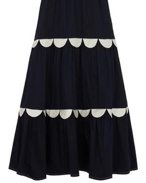 Mirla Beane Francesca Scallop Skirt - Black