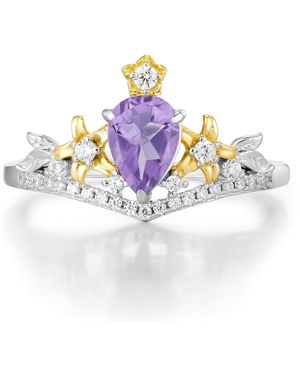 Azura Jewelry New York Juniper Dream Amethyst Ring Vermeil - Metallic