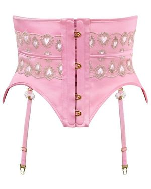 Scarlett Gasque Kiss-Me-Quick Waspie - Pink