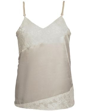 Ats the Label Lace Detailed Satin Camisole - Grey
