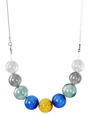 Laura Daili Northern Lights Bubble Necklace - Blue